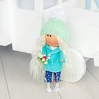 Интерьерная текстильная кукла Мия