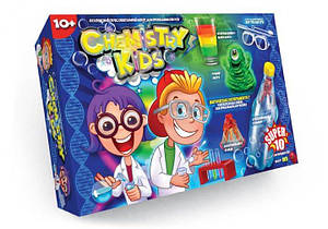 Набор для проведения опытов Danko Toys Chemistry Kids большой №1 (Лизун Вулкан Осьминог) (CHK-01-01U)