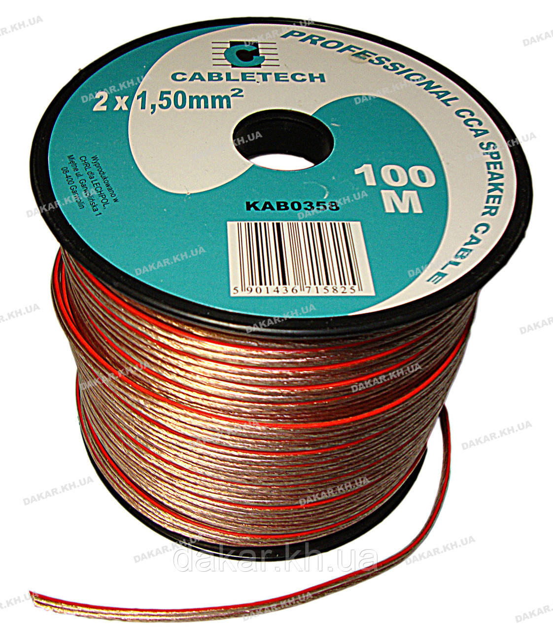 Кабель акустичний Cabletech KAB0358 CCA 2X1.5 mm2