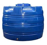 Емкость Europlast 500 л двухслойная вертикальная Ø 100*85 см синяя (низкая бочка)