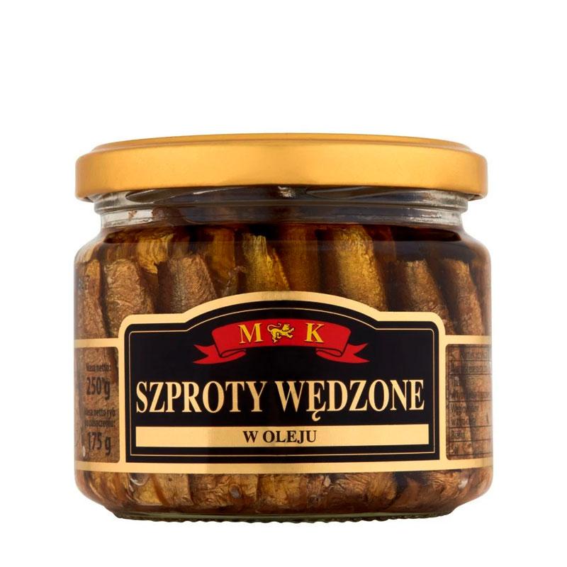 Шпроти в олії Szproty Wedzone M&K 250г