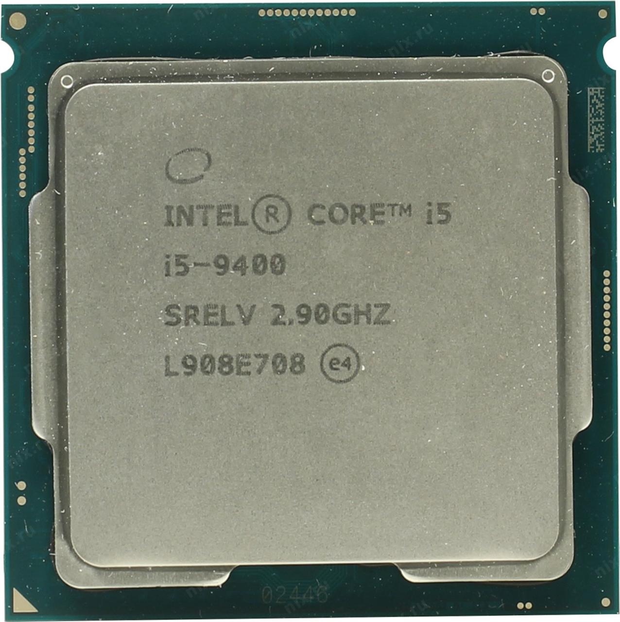 Процесор Intel Core i5-9400 2.90 GHz / 9 MB / 8 GT / s (SRELV) s1151 V2, tray