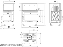 Камінна топка Kratki ZUZIA ECO 12 права BS DECO, фото 3