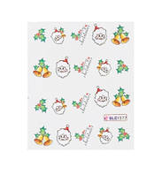 Новорічні слайдери на нігті гель лак-розмір стікера 6*5см, інструкція по застосуванню є в описі товару