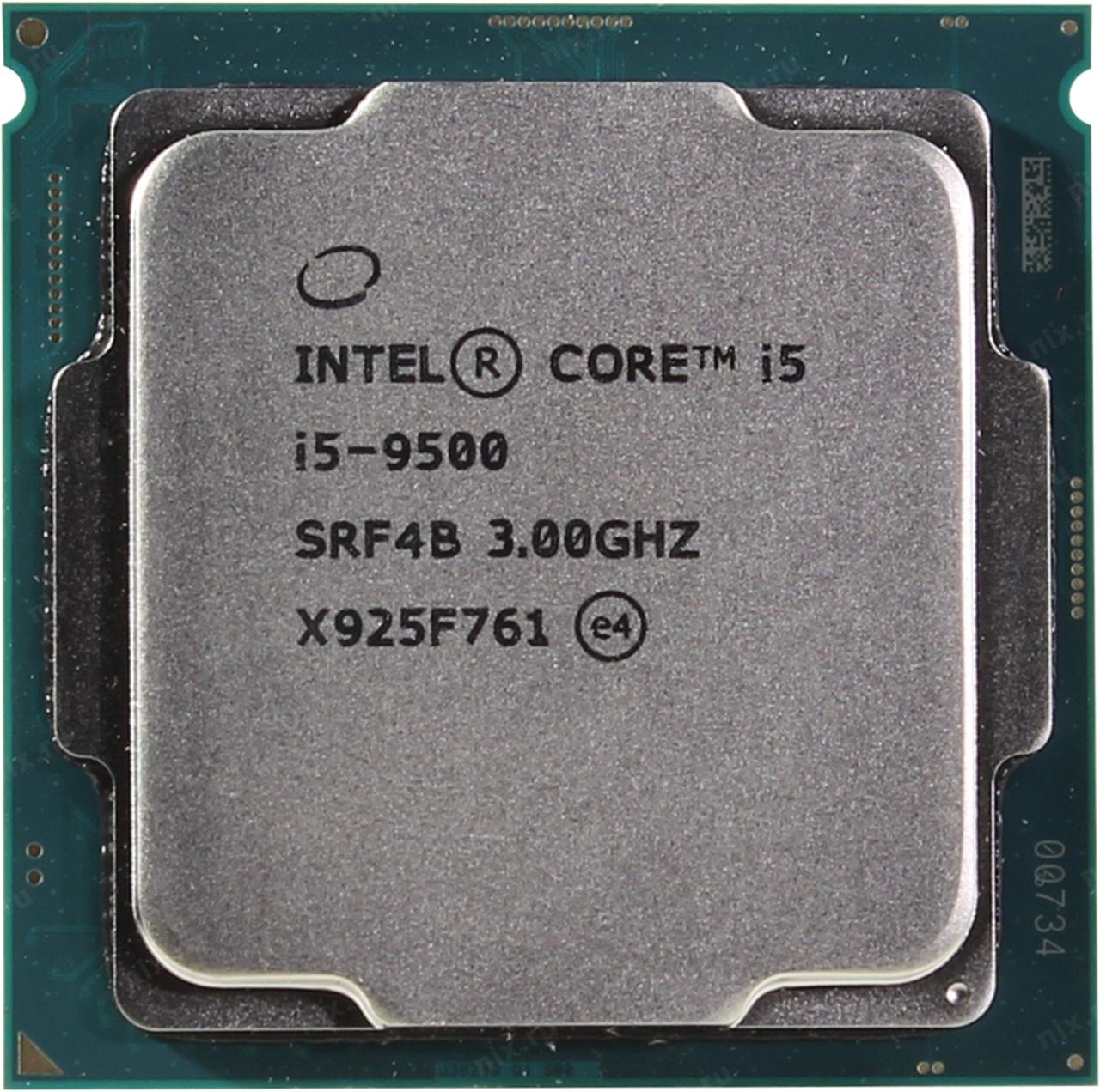 Процесор Intel Core i5-9500 3.00 GHz / 9 MB / 8 GT / s (SRF4B) s1151 V2, tray