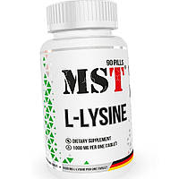 Л-лізин амінокислота MST L-Lysine 1000 mg 90 таблеток