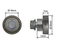 РОЛИК СДВИЖНОЙ КРЫШИ ПРИЦЕПА 24*7*14