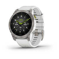 Смарт часы Garmin Epix 2 Sapphire - Carrera White/Titanium with silicone band