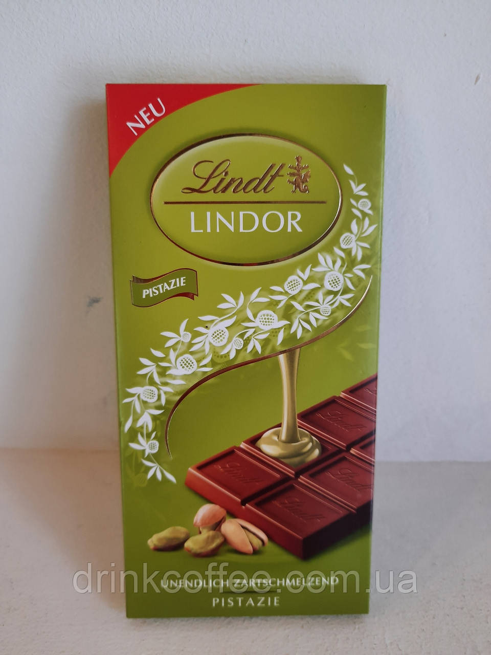 Шоколад Lindt Lindor Pistacchio молочный с фисташкой 100g - фото 1 - id-p1568649430