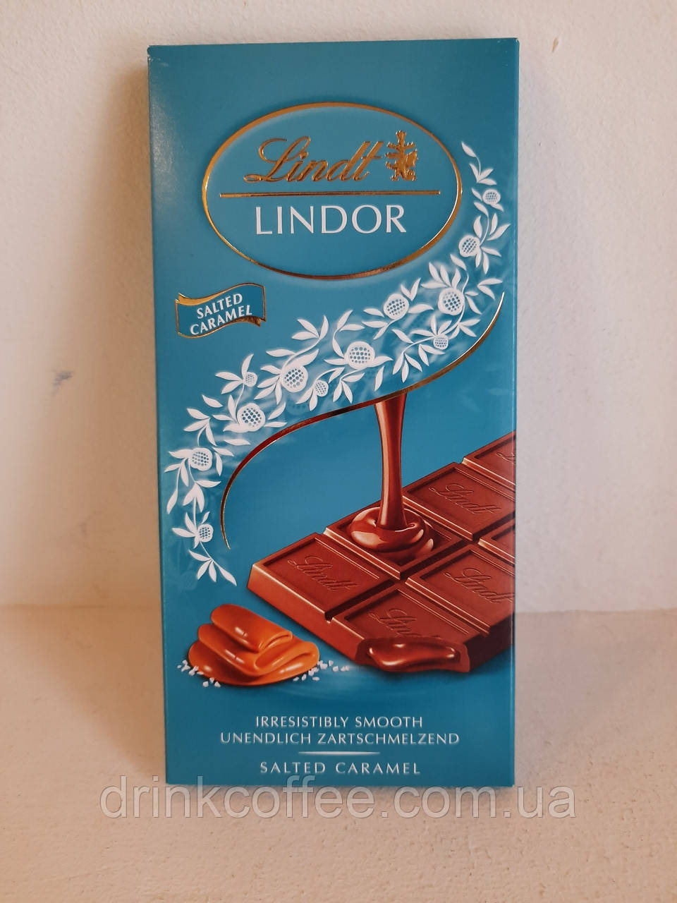 Шоколад Lindt Lindor Salted Caramel молочний із солоною карамеллю 100g