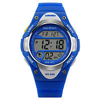 Дитячий спортивний наручний годинник Skmei 1077 (Синій)