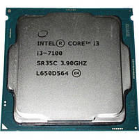 БУ Процессор Intel Core i3-7100 (s1151/2x3.9GHz/8GT/s/3MB/51Вт/BX80677I37100)