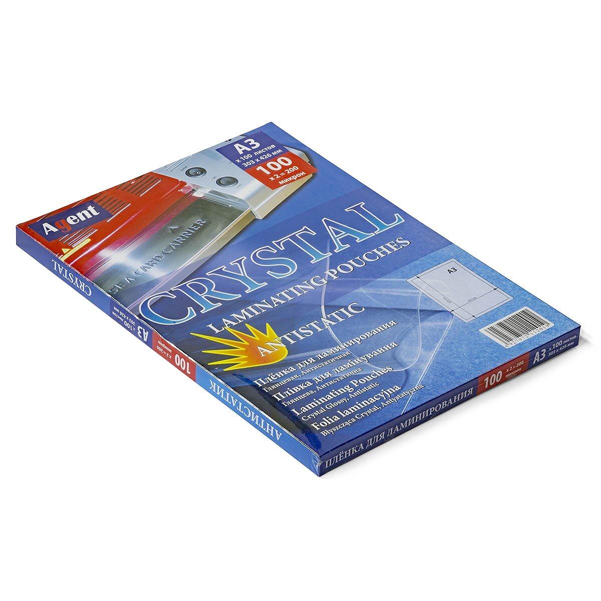 Плівка А3 (303х426) 100мк Agent ANTISTATIC, уп/100
