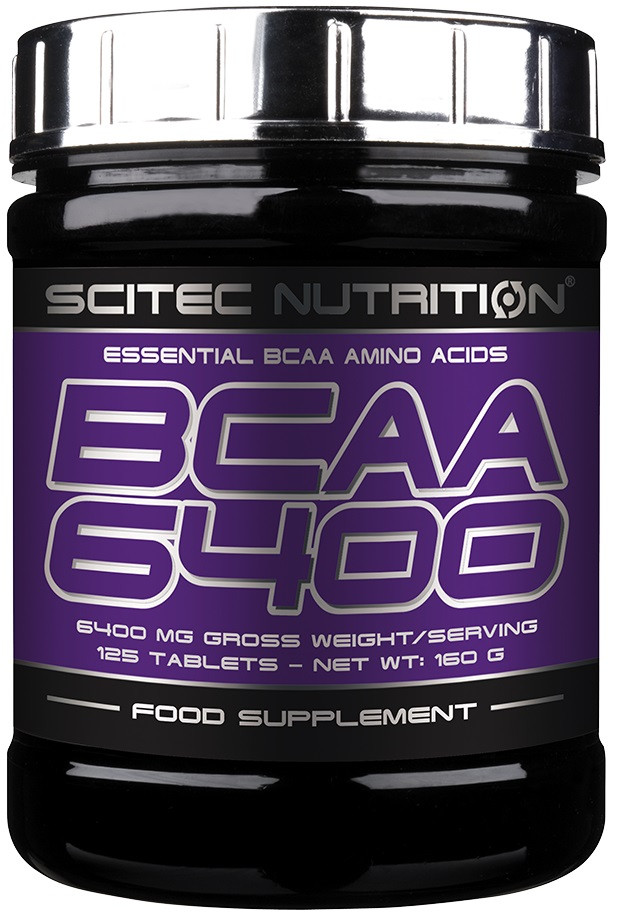 Амінокислоти Scitec Nutrition — BCAA 6400 (125 таблеток)