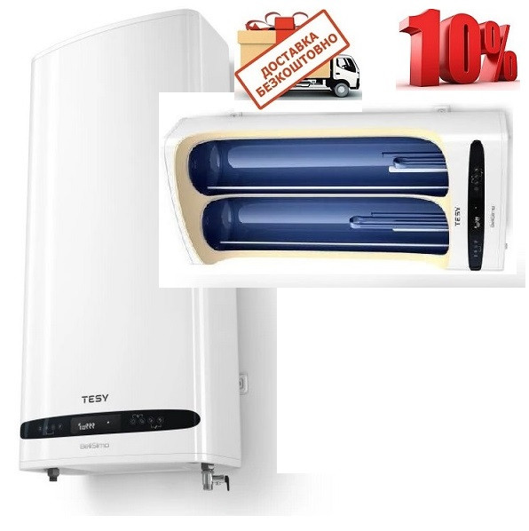 Плоский бойлер 80 л с сухим теном Tesy BelliSlimo DRY GCR 1002724D E31 ...