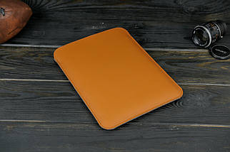 Шкіряний чохол для MacBookAir 13" (2018-2021) Дизайн №1 з повстю, натуральна шкіра Grand, колір Бруштин, фото 4