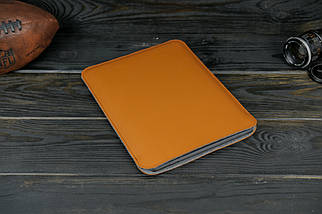 Шкіряний чохол для MacBookAir 13" (2018-2021) Дизайн №1 з повстю, натуральна шкіра Grand, колір Бруштин, фото 5