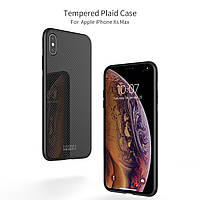 Чехол Nillkin Tempered Plaid case для Apple iPhone Xs Max (Черный)