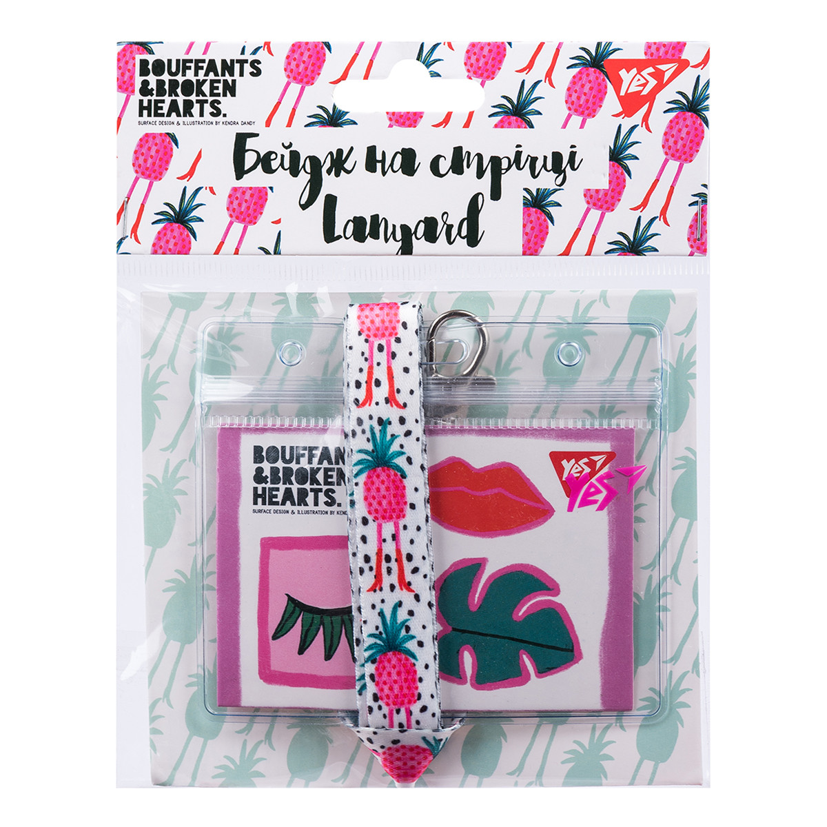 Бейдж YES на стрічці “Tropic Party”, прінт, фото 1