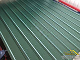 Зелений профнастил для паркану RAL-6005, профлист зеленого кольору для воріт та паркану, купити зелений профнастил, фото 10