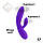 Гнучкий вібратор кролик з двома моторами FeelzToys Lea Rabbit Vibrator Medium Purple, фото 6