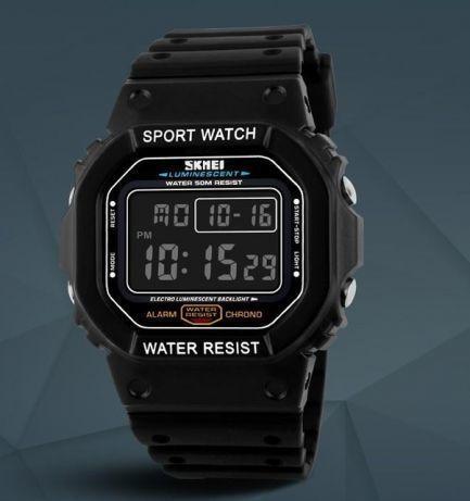 Мужские спортивные часы Skmei 1134 (Черные с черным экраном) - фото 4 - id-p1568742804