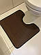 Килимок під унітаз та ванну ЄВА коричневий, фото 3