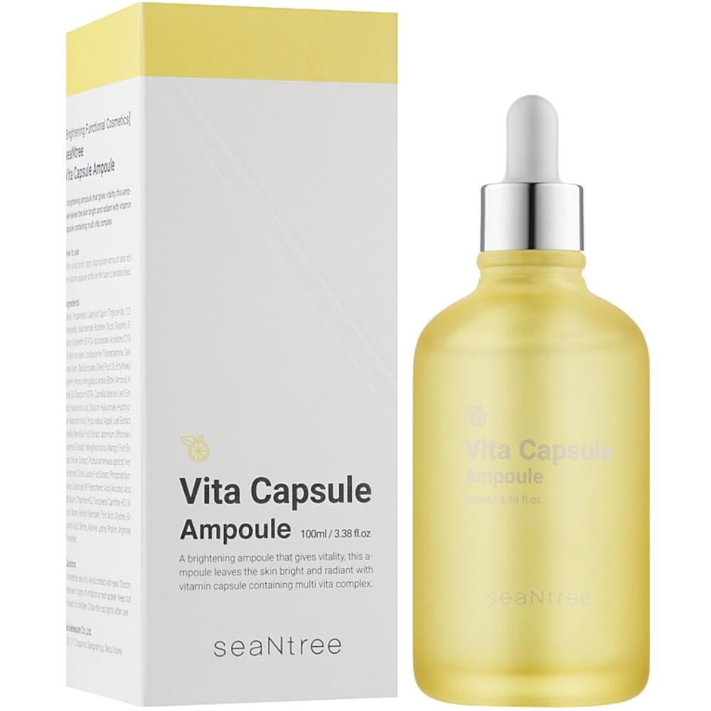 Мультивітамінна сироватка для обличчя вітаміном С SeaNtree Snt Vita Capsule Ampoule 100 мл (8809476696456)