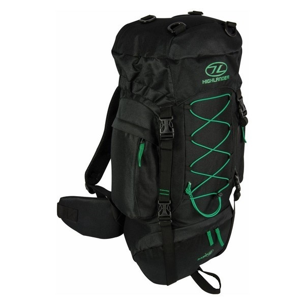 Рюкзак туристичний Highlander Rambler 44 Black/Forest Green