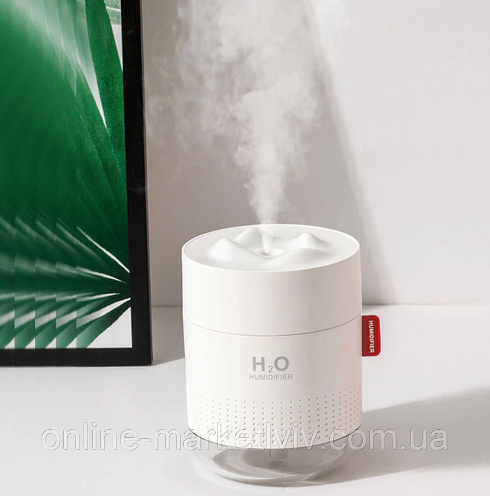 Ультразвуковий зволожувач повітря 500 мл з підсвічуванням Humidifier H2O / Безшумний аромадиффузор, фото 1