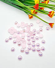 Полусусини перламутр.0,8см. Фасування 50 шт. Колір рожевий світлий.