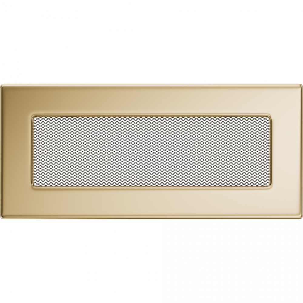 Вентиляційна решітка для каміна позолочена 11х24, фото 1