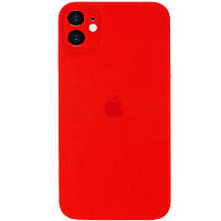 Чехол Silicone Full case camera SQUARE (квадратные) для IPhone 11 Red (24) красный