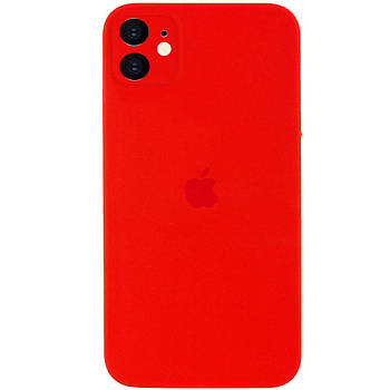 Чохол Silicone Full case camera SQUARE (квадратні) для IPhone 11 Red (24) червоний