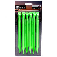 Кільця High Peak Glow in the Dark ABS Peg 20 см 6 шт. Luminous Green (42202)