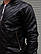 Кожаная куртка бомбер Ромбик демисезон | Кожанка мужская весенняя осенняя ЛЮКС качества, фото 7