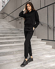 Женский спортивный костюм Staff home black fleece