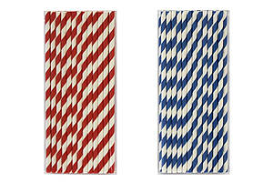 Трубочки смугасті картонні 25шт