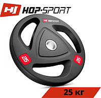 Диск олимпийский 25 кг черный Hop-Sport / блины для штанги