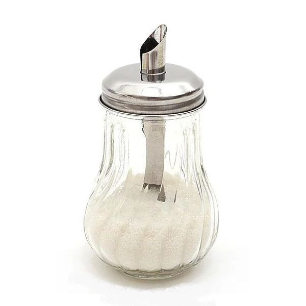 Цукорниця з металевим дозатором скляна Frico FRU-411