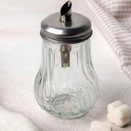 Цукорниця з металевим дозатором скляна Frico FRU-411, фото 3