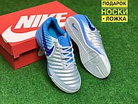 Футзалки Nike Legend X VII/ бампы найк темпо/футбольная обувь