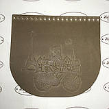 Клапан для в'язаної сумки "Париж". Сафарі, фото 4