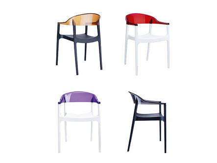 Крісло з прозорою вставкою (Carmen stacking armchair), арт. 059 (шт.), фото 3