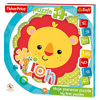 Дитячі іграшки головоломки-пазли з картону Puzzles - "Baby Fun" -Lion cub / Mattel Fisher Price