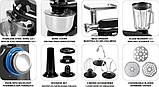 Кухонний комбайн 3 в 1 макс. 1.5 кВт/ миска-4.5 л/ блендер-1.5 л/ 6 швидкостей LUND 67811 (Польща), фото 3