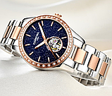 Годинник жіночий механічний класичний із маленьким циферблатом із металевим ремінцем японський механізм, фото 3