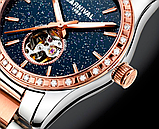 Годинник жіночий механічний класичний із маленьким циферблатом із металевим ремінцем японський механізм, фото 5