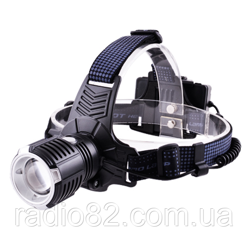 Ліхтар налобний BL-T90-P90, ULTRA BRITE, ЗУ Micro USB, 2x18650, zoom