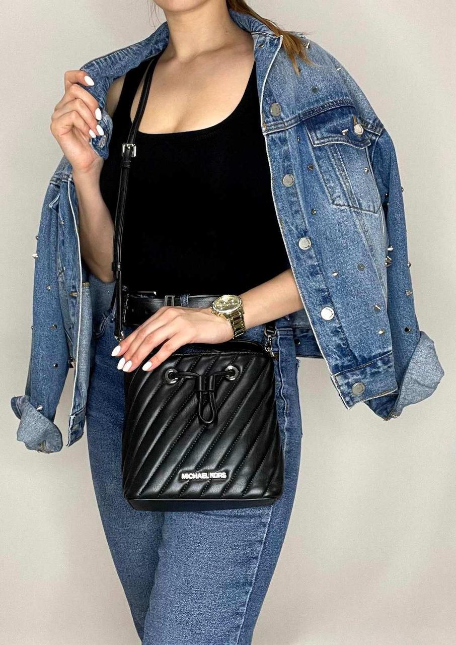 Сумка Michael Kors Suri Small Quilted Crossbody Bag Black (35T0SU2C0U), фото 1